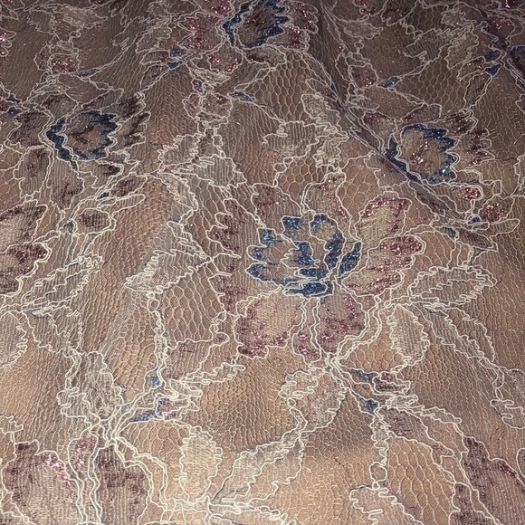 Dress The Population Helen Floral Lace Sleeveless Surplice V-Neck Maxi Dress L - Picture 9 of 12